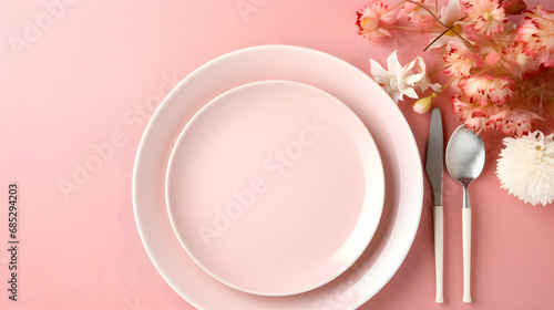 Plate on isolated background