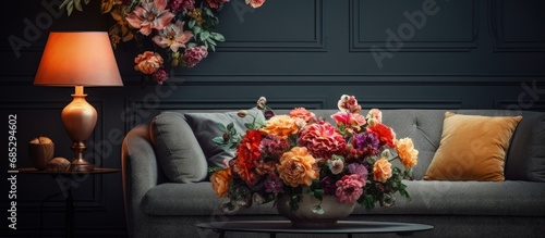 Real photo of flowers on a ...