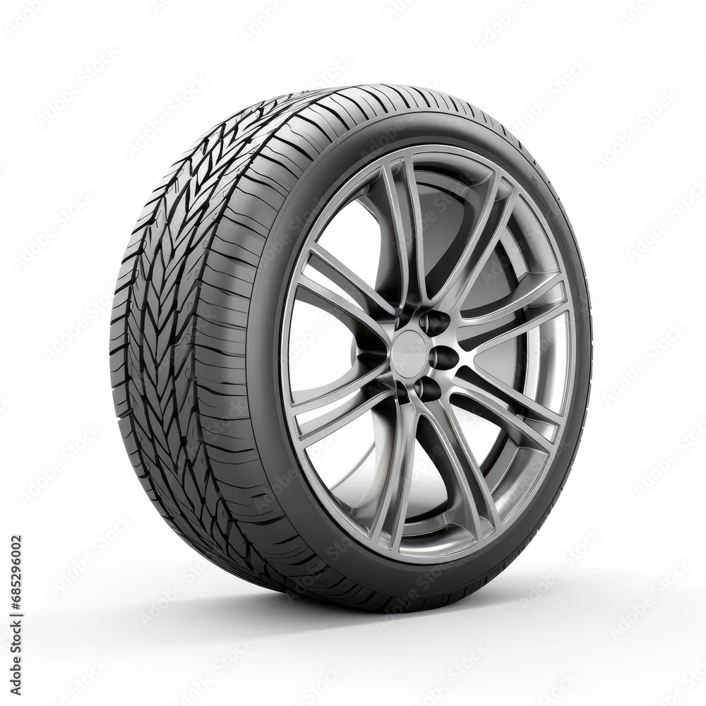 Car tire, AI generated Image