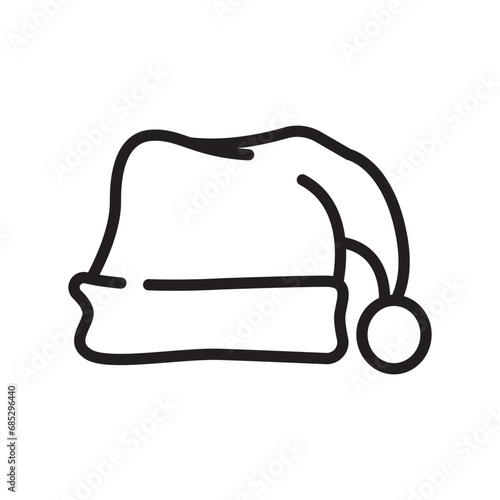 santa hat icon adobe design vector template