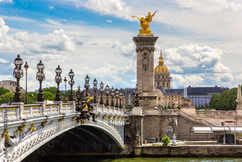 Bridge Pont Alexandre III in Paris  France