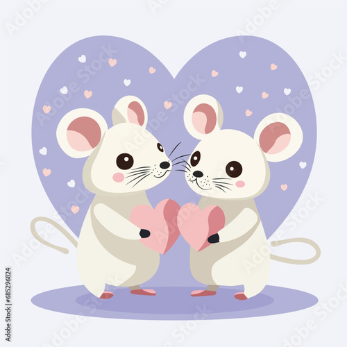 mouse with heart