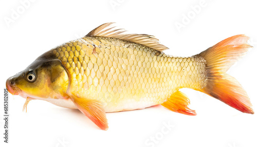 Carp Isolated on White Background, Cut Out
