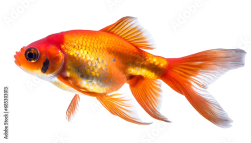 Goldfish isolated on white background, cutout  © oxie99