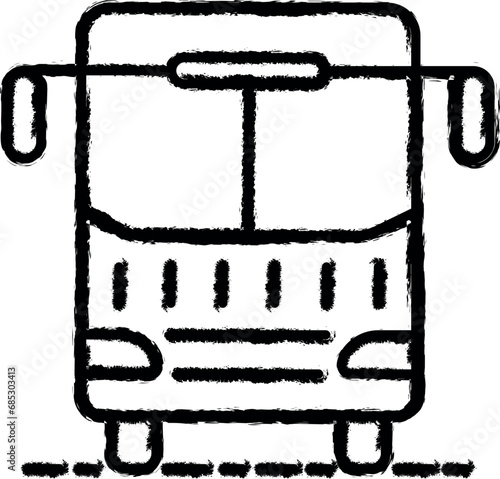 bus dusk style icon grunge style vector