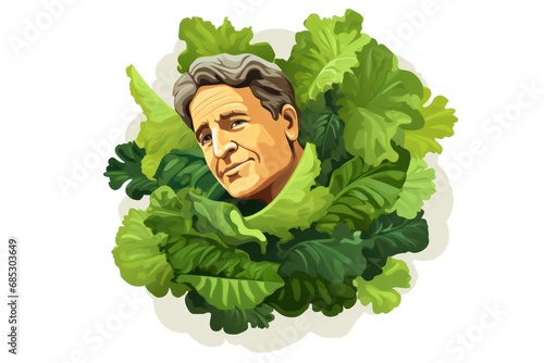 Caesar Salad - Icon on white background