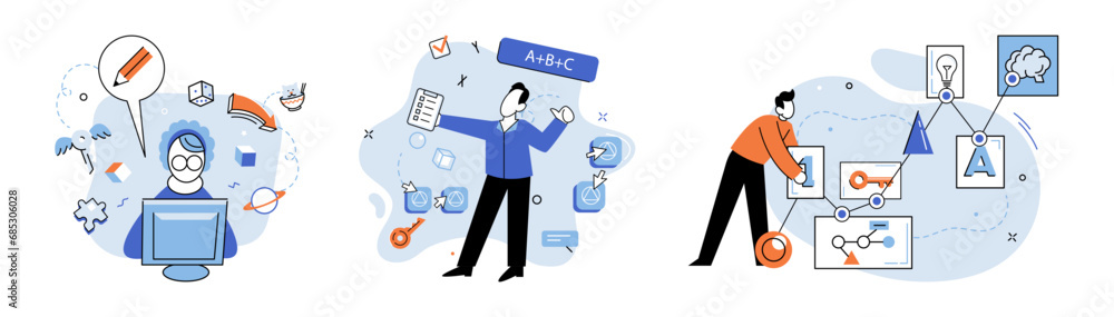 Business idea. Vector illustration. It is bridge connects initial idewith practical steps required for implementation Imagination is playground where business ideas take shape It is realm It is realm Business idea. Vector illustration. It is bridge connects initial idewith practical steps required for implementation Imagination is playground where business ideas take shape It is realm It is realm