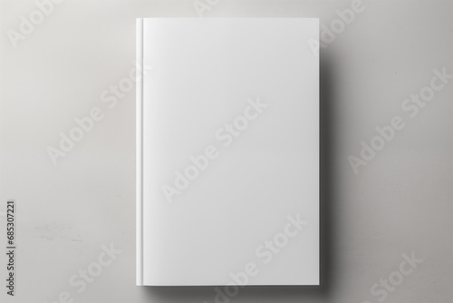 Book cover - Clean blank white Mockup - cover reveal - book launch - gray background - paperback - hardcover photo