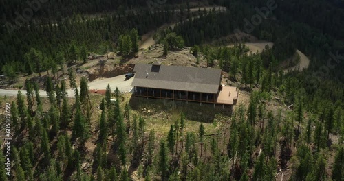 4k Drone House in the Rocky Mountains