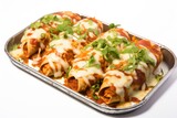 BBQ Chicken Enchiladas - Icon on white background