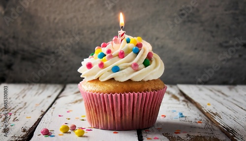happy birthday cupcake