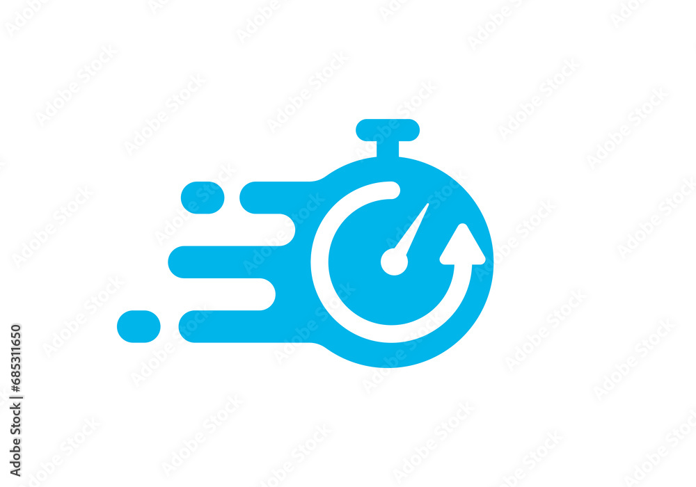 simple fast time logo design vector illustration simple fast time logo design vector illustration