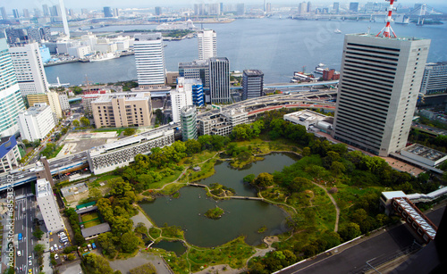 Panoramic view of the city of Tokyo  Honshu Island  Japan