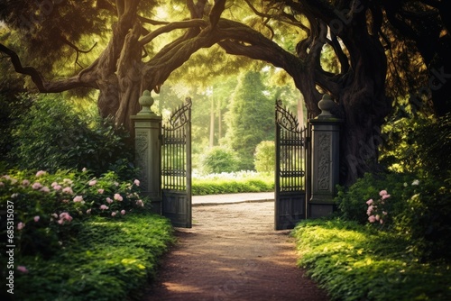 A magical gate into a new world.