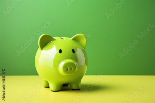 A piggy bank for savings.