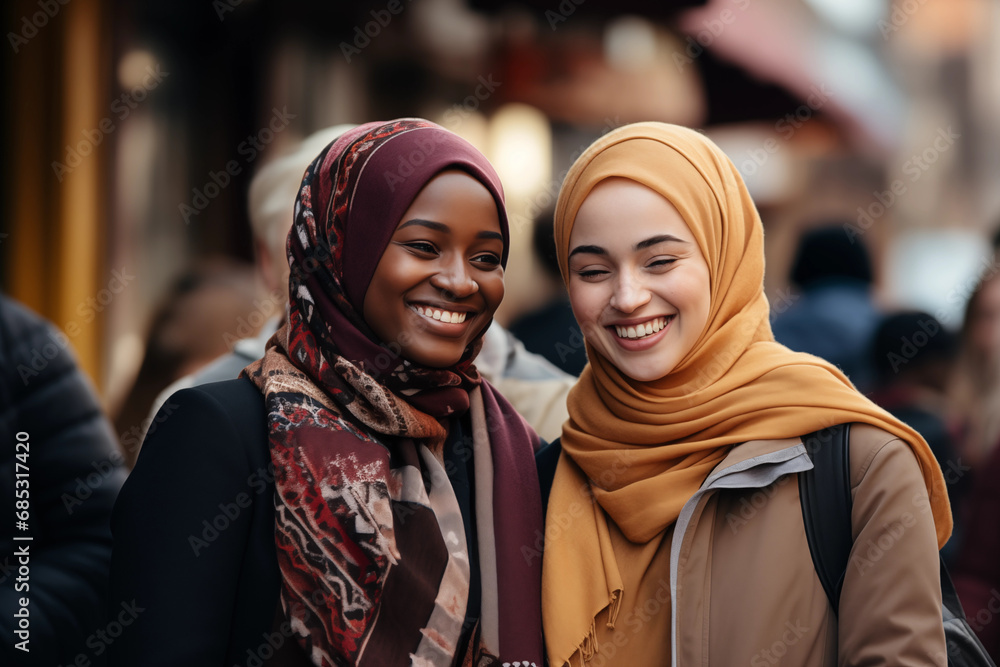 Close-ups of moments capturing cultural assimilation or integration within diverse communities, with copy space Close-ups of moments capturing cultural assimilation or integration within diverse communities, with copy space