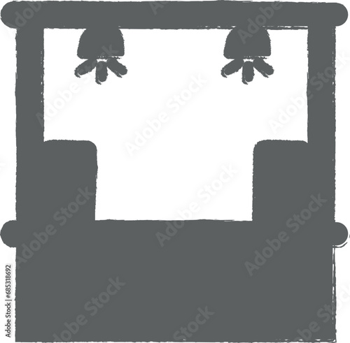 World pride day, stagecolor icon grunge style vector