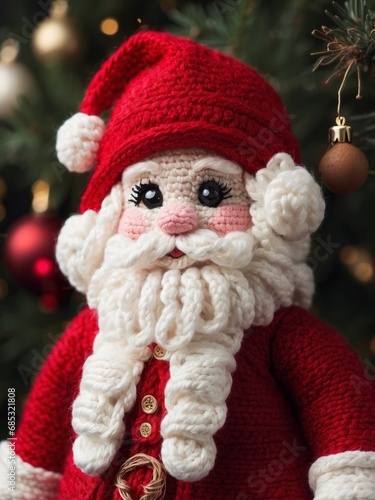 Handmade Crocheted Santa Claus Doll 38