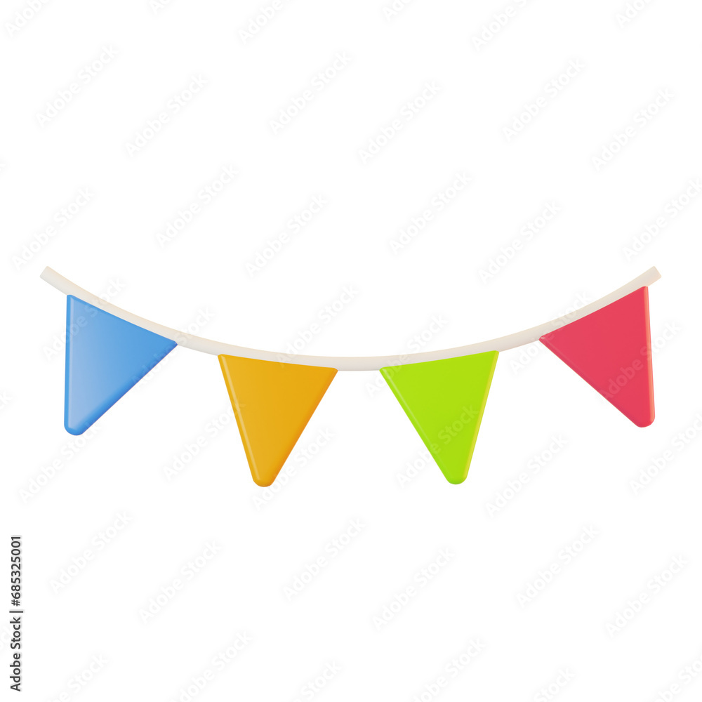 Flag icon on 3d rendering with cartoon style. 3d render new year icon concept Flag icon on 3d rendering with cartoon style. 3d render new year icon concept