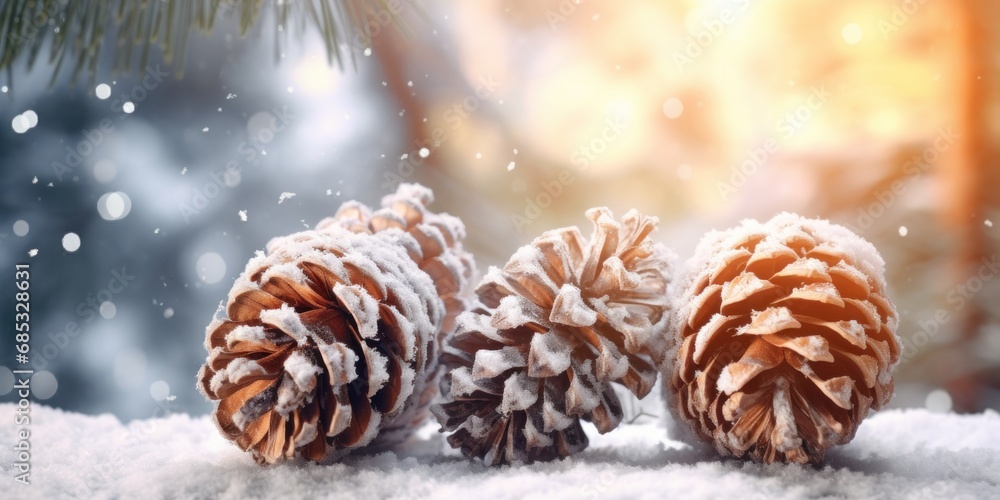 Christmas tree with snow Background Christmas tree with snow Background