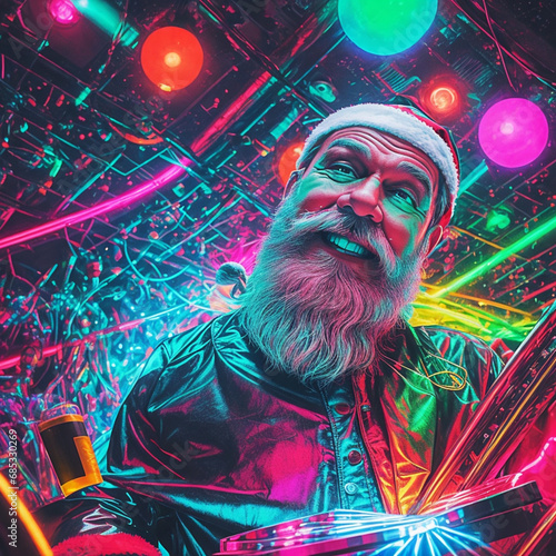 Santa Claus at the disco