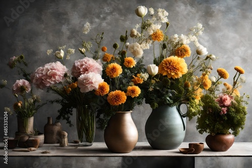 still life with sunflowers and flowers © hamza