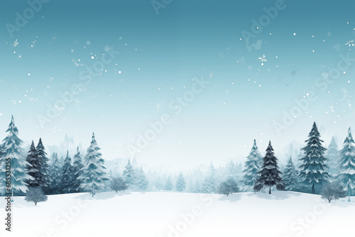 Wallpaper Mural Winter background with copy space Torontodigital.ca