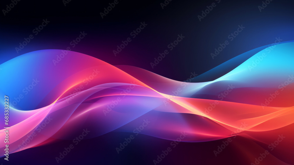 Abstract power neon pink purple waves design with smooth curves and soft shadows on clean modern background. Fluid gradient motion of dynamic lines on minimal backdrop Abstract power neon pink purple waves design with smooth curves and soft shadows on clean modern background. Fluid gradient motion of dynamic lines on minimal backdrop