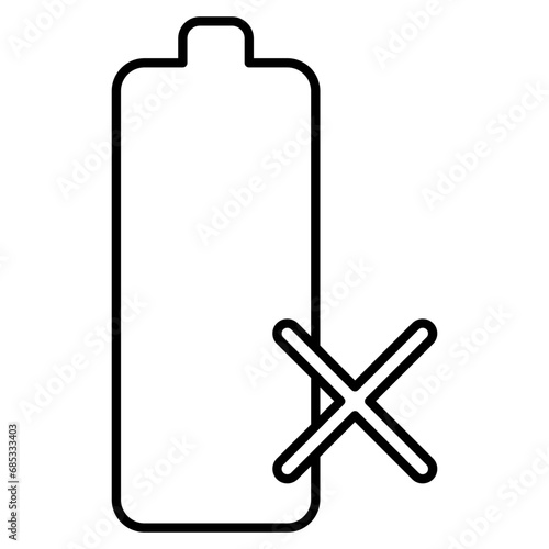 battery line icon