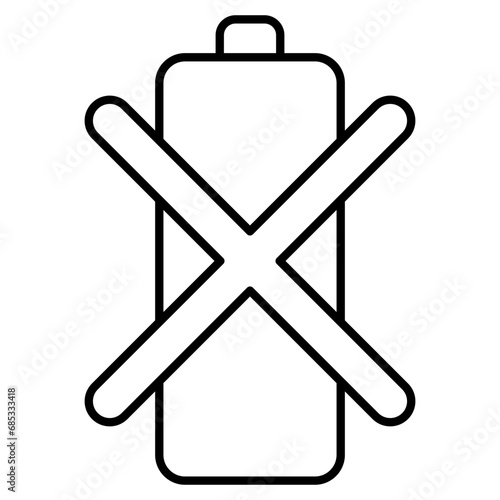 battery line icon