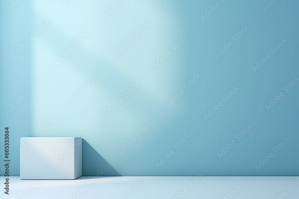 © Akmalism Photography - Minimal abstract light blue background for product presentation. Shadow and light from windows on plaster wall. © Akmalism Photography - Minimal abstract light blue background for product presentation. Shadow and light from windows on plaster wall.