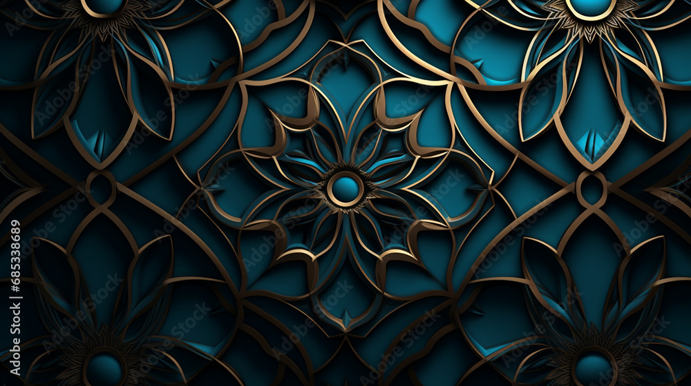 illustration of an ornament or pattern with a congratulation to the Islamic holiday for a background, banner or wallpaper and a logo with a ram. illustration of an ornament or pattern with a congratulation to the Islamic holiday for a background, banner or wallpaper and a logo with a ram.