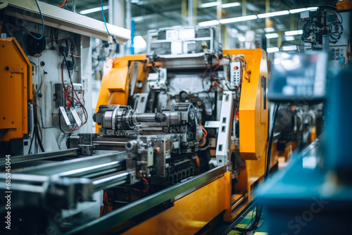 Precision Manufacturing: Futuristic Factory Automation © Andrii 
