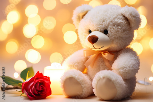 Captivating Plush Toy and Scarlet Flower © Andrii 
