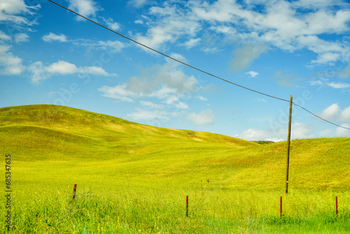 summer countryside landscape, Basilicata, Italy 