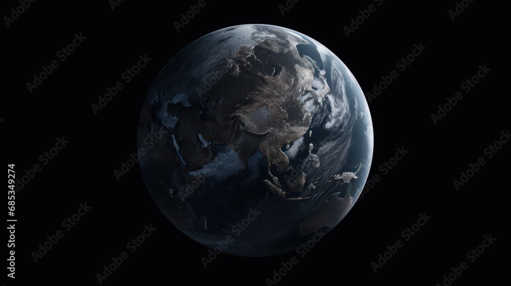 a view of the earth from space showing africa and the other parts of the world in the center of the image. a view of the earth from space showing africa and the other parts of the world in the center of the image.