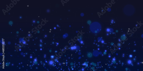 Amazing panorama of the blue night sky Milky Way and stars on a dark background. Vector illustration. EPS 10