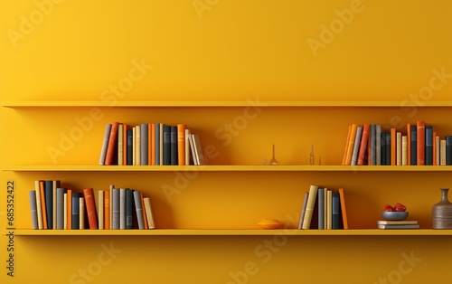 Yellow Wall Bookcase: A Stylish Display Solution