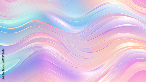 Abstract Seamless Y2K Retro Futurism Iridescent Playful Pastel Holographic Heatmap Gradient Blur Background Texture. Dreamy Opalescent Pale Rainbow. Retro 80s Aesthetic. Nostalgic Vaporwave Webpunk