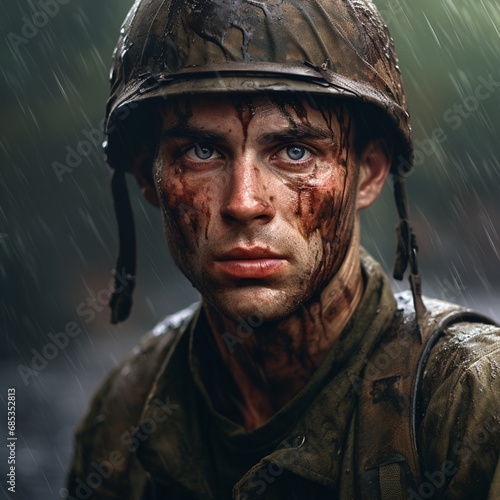 portrait of a military soldier © Mix Creative