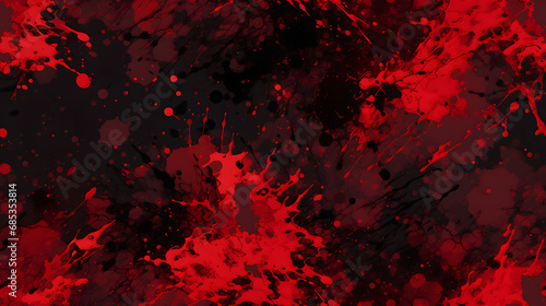 Seamless artistic representation of blood splatter with intense drama photo