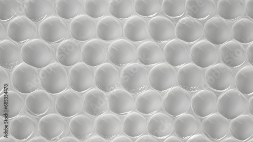 Seamless detailed texture of small tightly packed bubble wrap photo