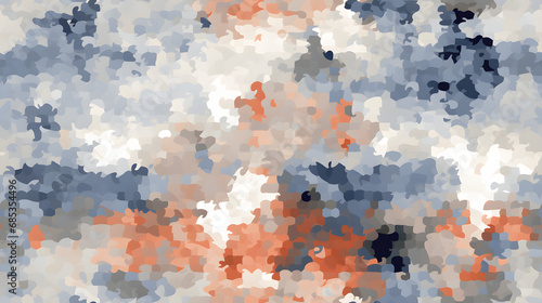 Seamless digital pixel camouflage with randomized small squares photo