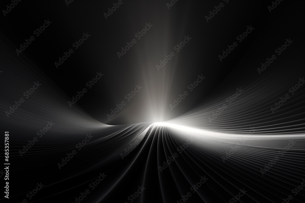 Abstract technology background Black and White light lines. 3d rendering, 3d illustration.
Abstract technology background Black and White light lines. 3d rendering, 3d illustration.