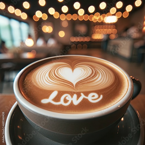 Love Latte Art in Cozy Cafe
