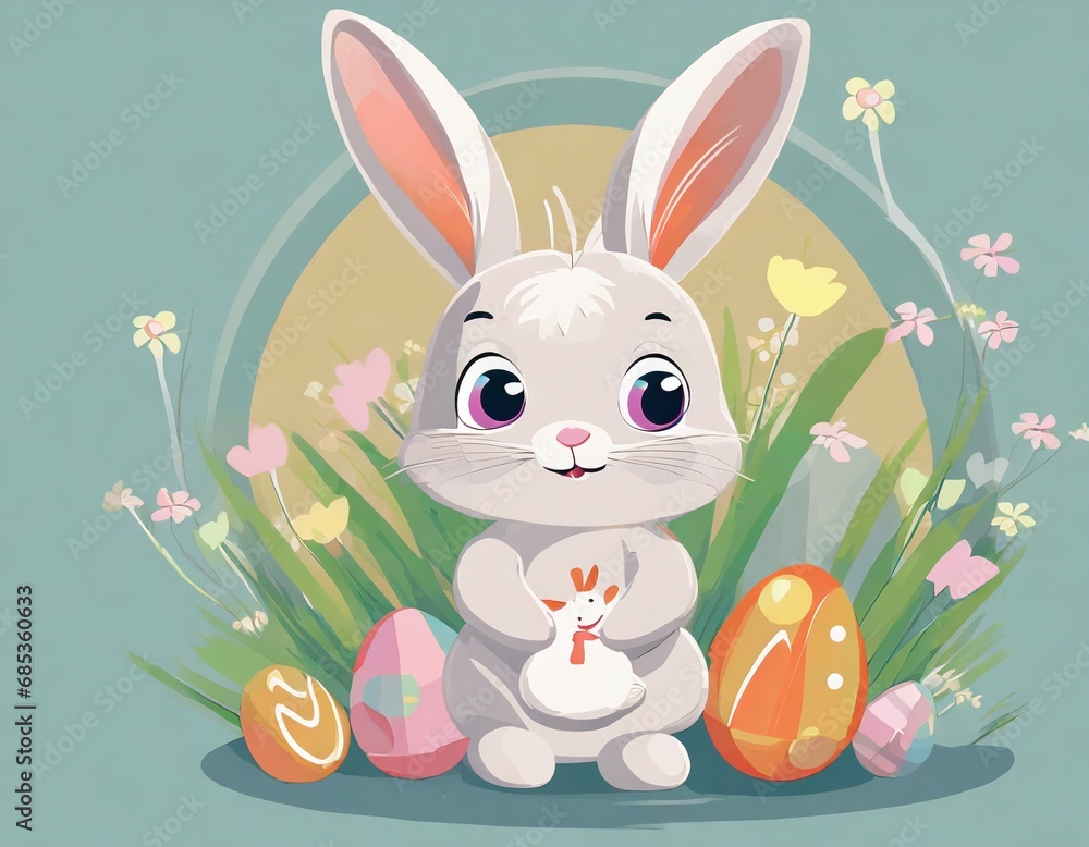 Cute Easter bunny Cute Easter bunny