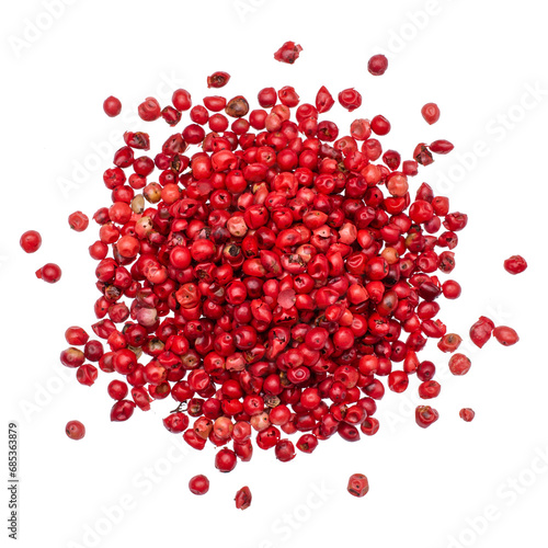 Whole pink pepper - spice transparent background png