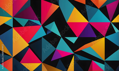 Geometric and abstract background illustration. Generative AI