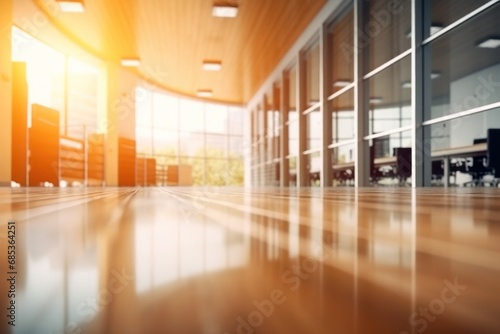 Beautiful blurred background of a light modern office interior