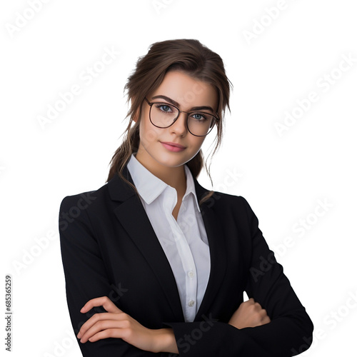 portrait of a business woman with cross arms